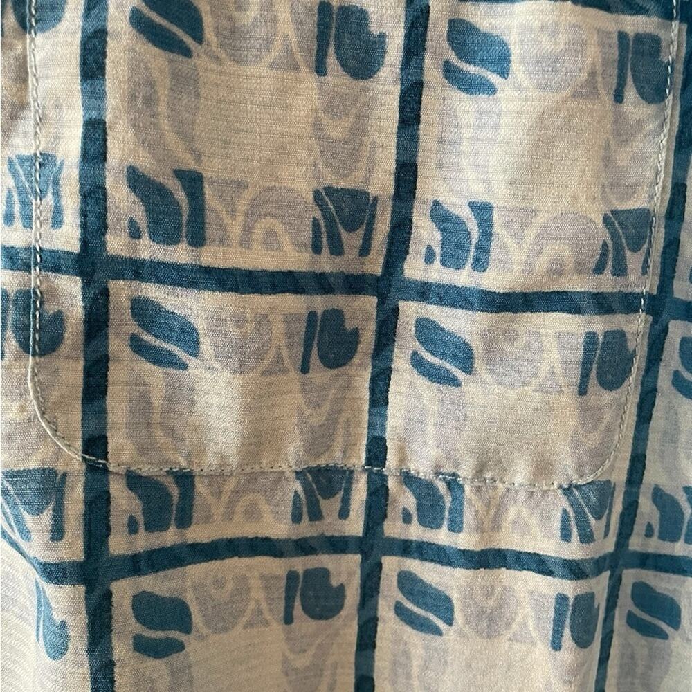 ✨ TOMMY BAHAMA 100% Silk Camp Shirt Men’s XLX Tall Blue White EUC 🥥 - Picture 8 of 9